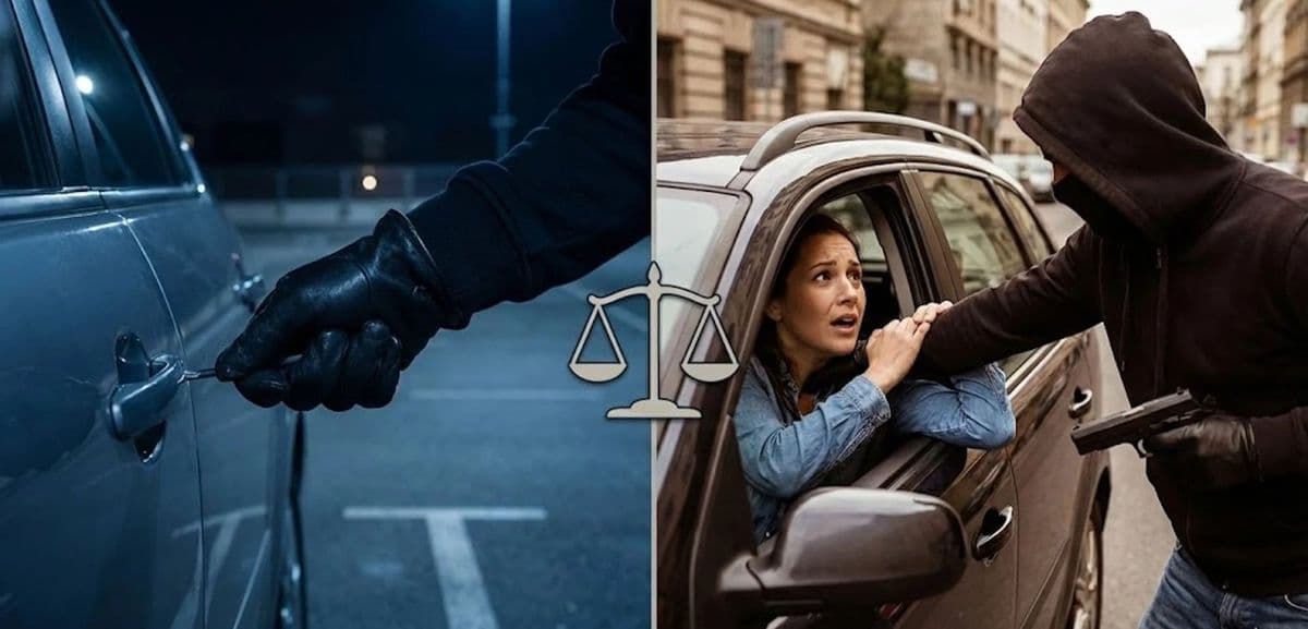 Carjacking vs. Auto Theft: ‘Force Factor’ Explains Jail Time