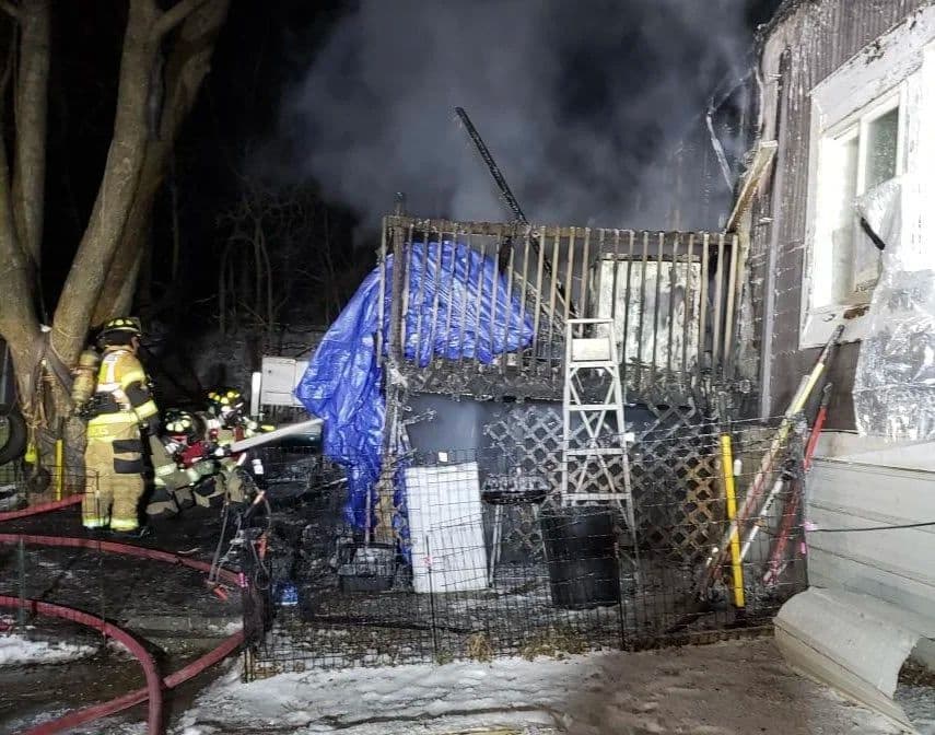 Crews Respond to Mobile Home Fire in Rochester Saturday Morning