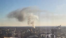 Firefighters Battle Blaze at Minneapolis Encampment