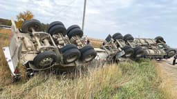 Man Airlifted After Milk Truck Crash in Stearns County