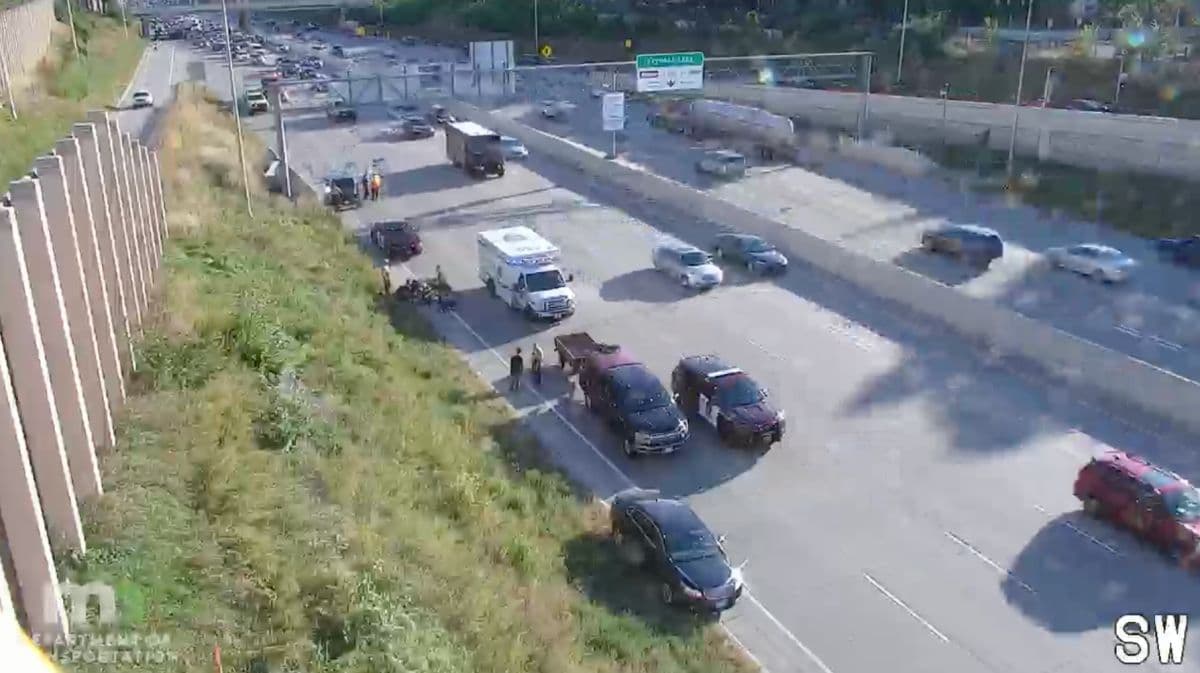 Motorcyclist Critically Injured in Crash on I-35W in Minneapolis