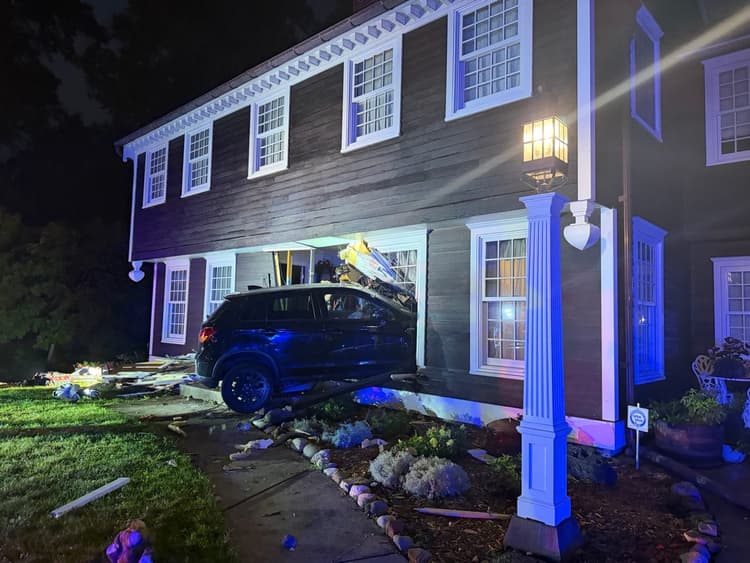 Driver Crashes Through Wall of Rochester House