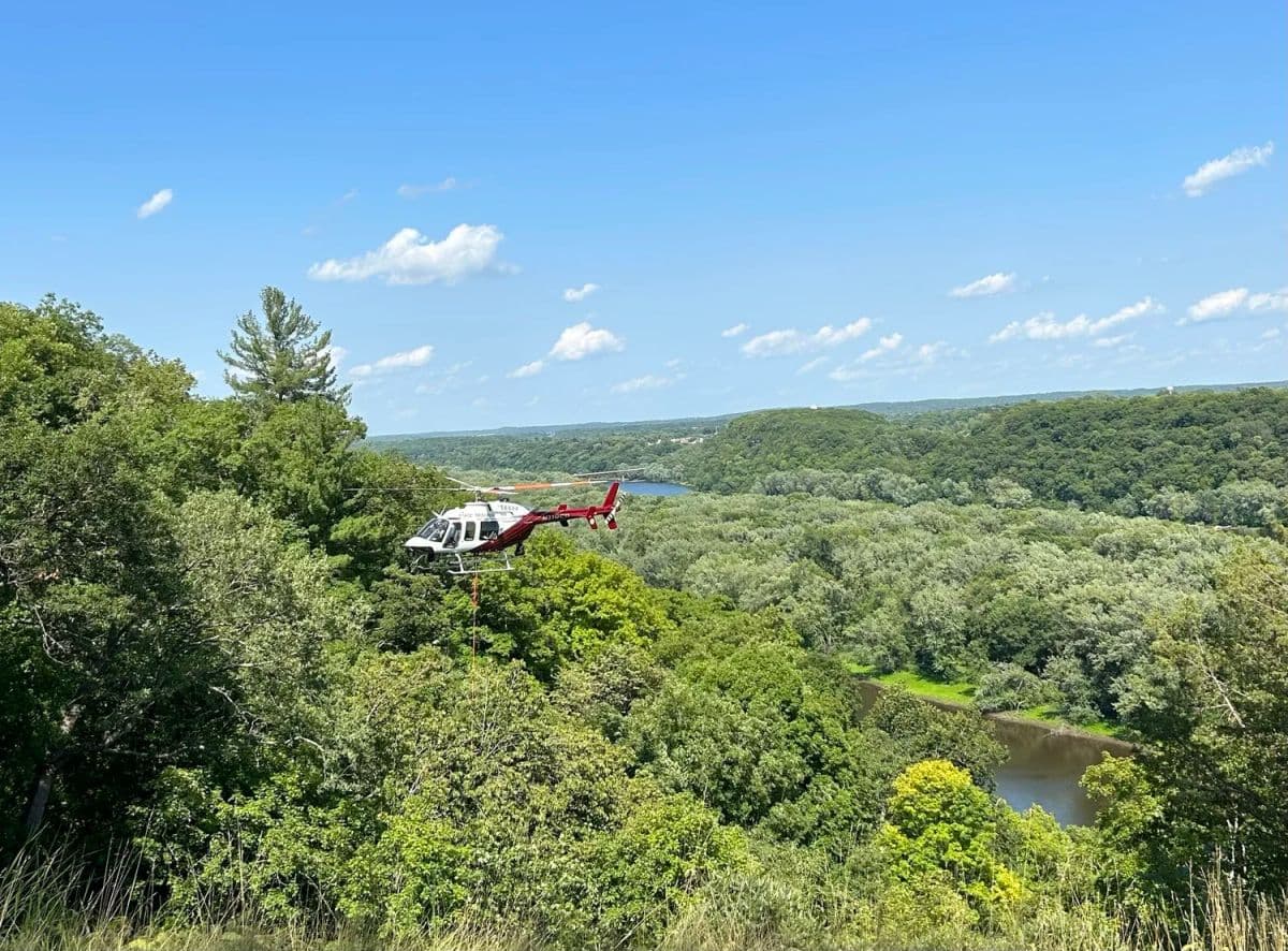 VIDEO: 74-year-old Man Rescued by Helicopter After Falling 50 Feet
